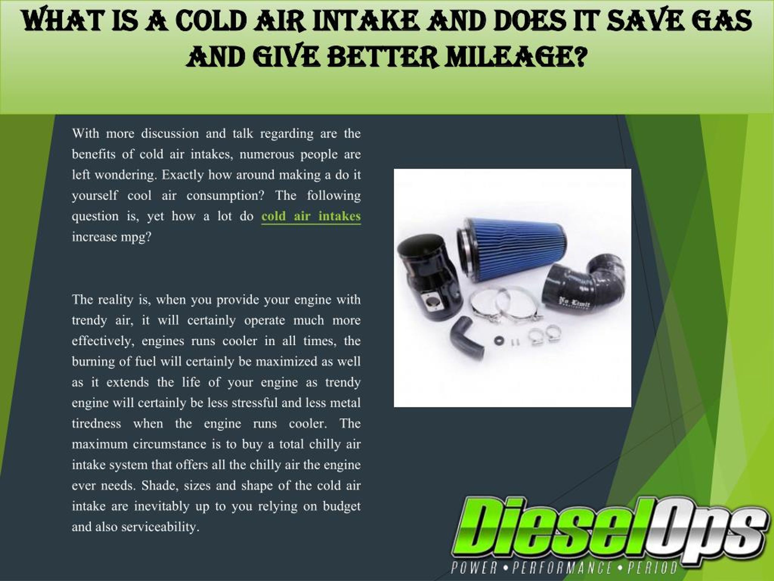 PPT What is a Cold Air Intake and Does It Save Gas and Give Better