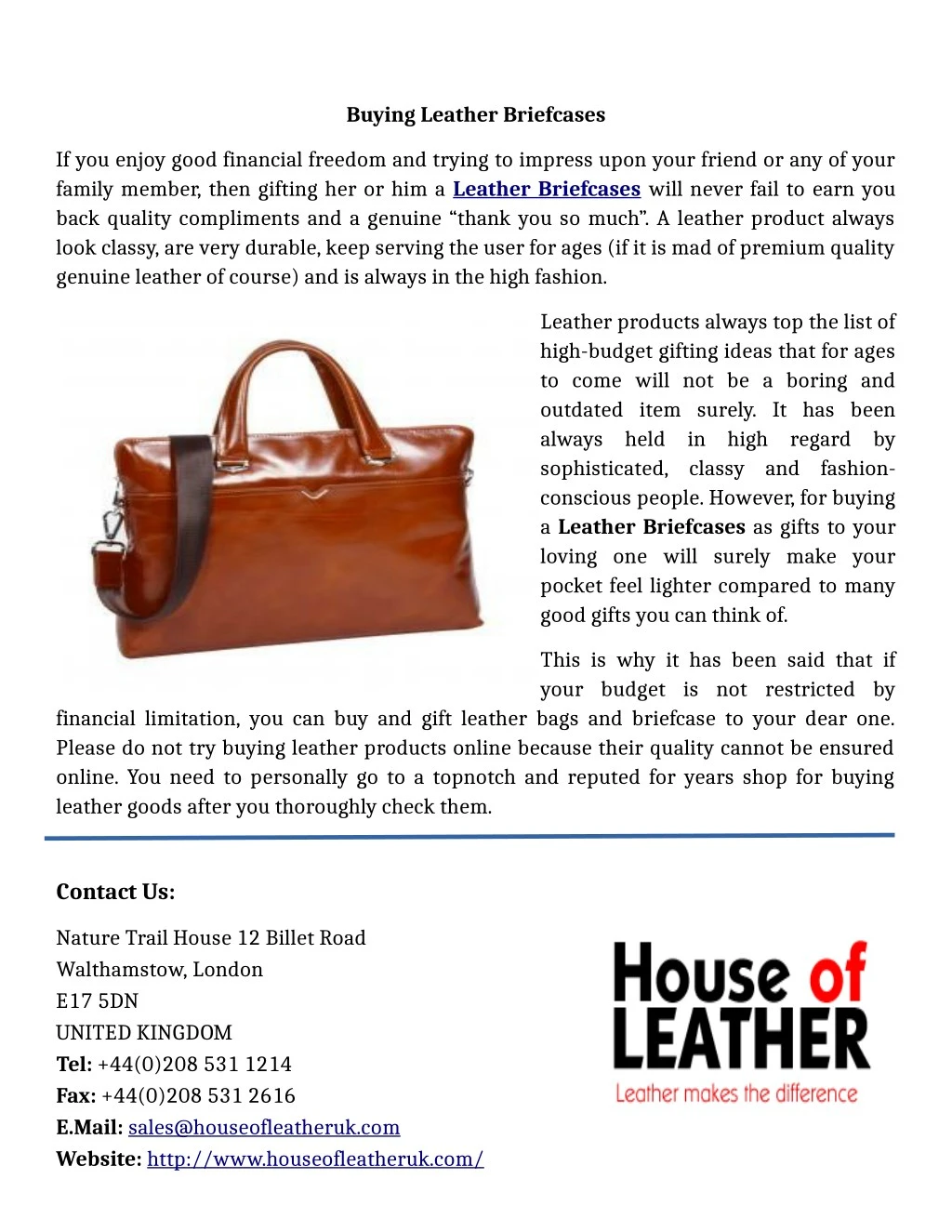 PPT - Buying Leather Briefcases PowerPoint Presentation, free download ...