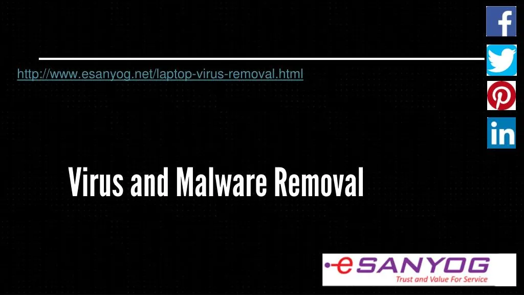 virus and malware removal n.