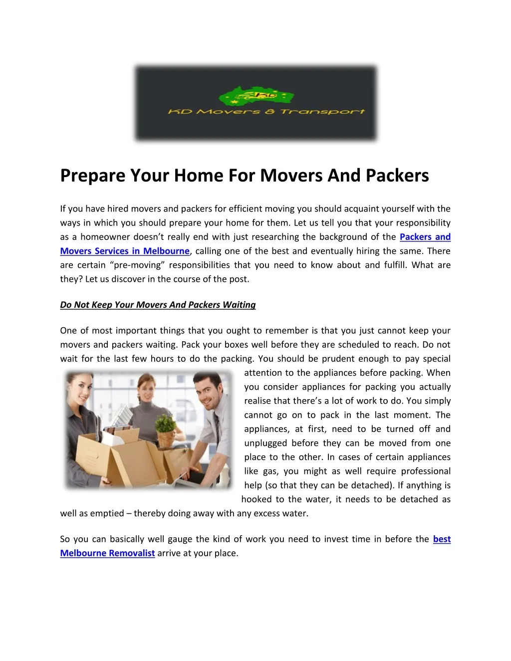 prepare your home for movers and packers n.