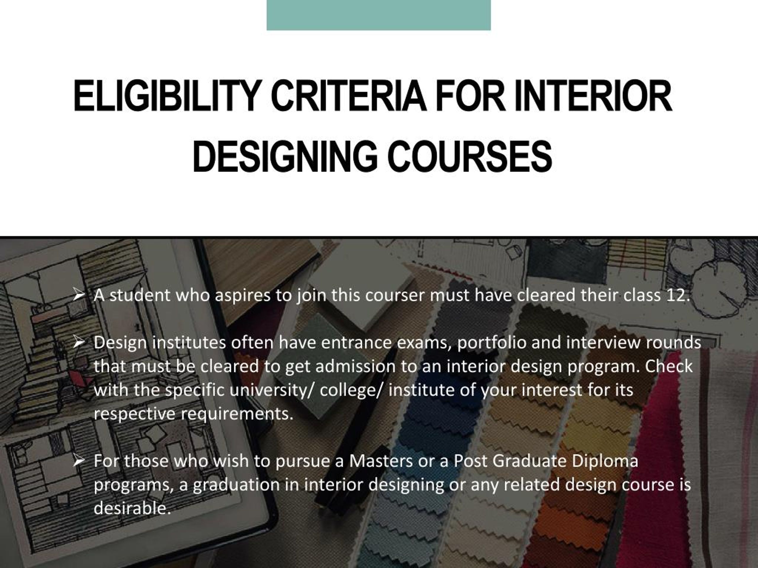 Ppt All About The Interior Design Course Powerpoint