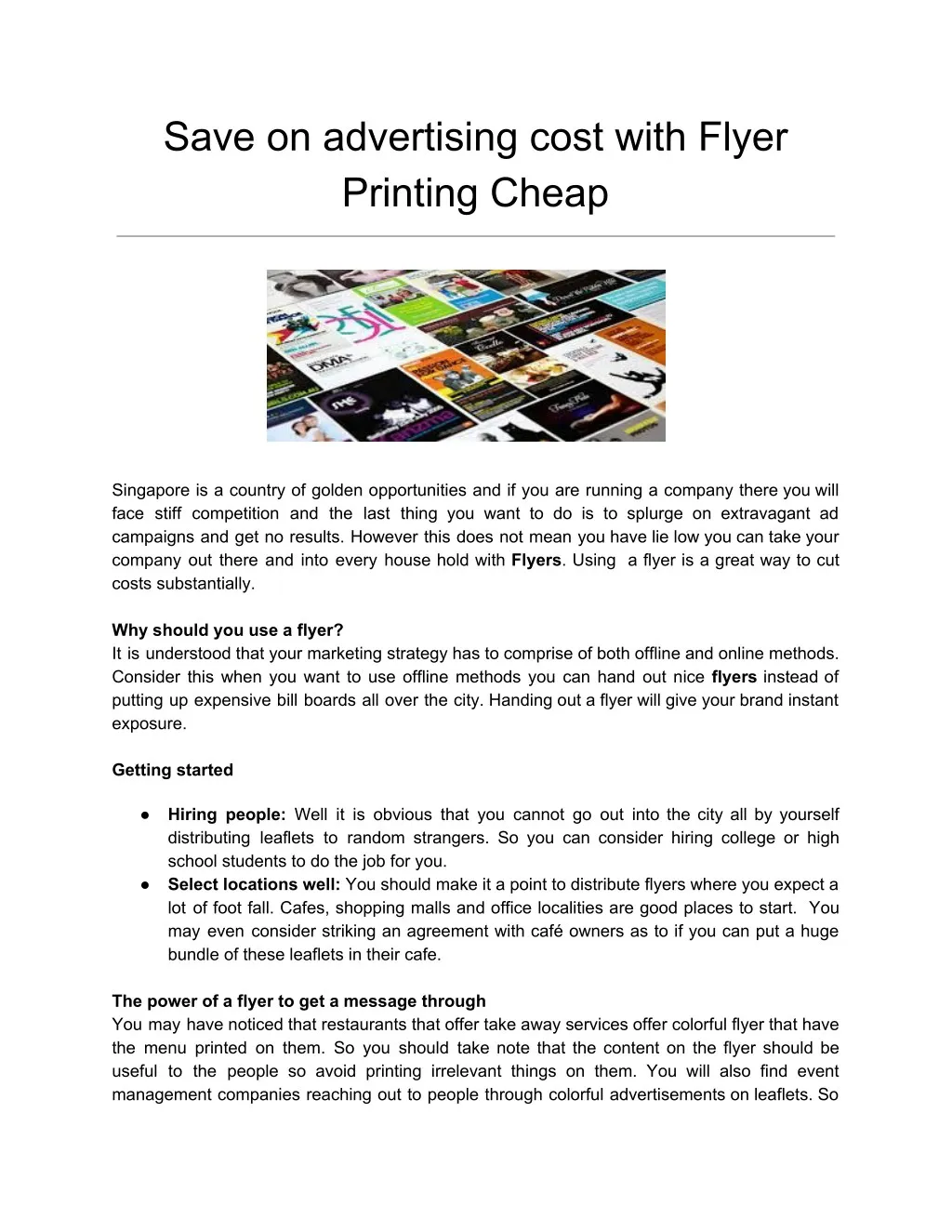 save on advertising cost with flyer printing cheap n.