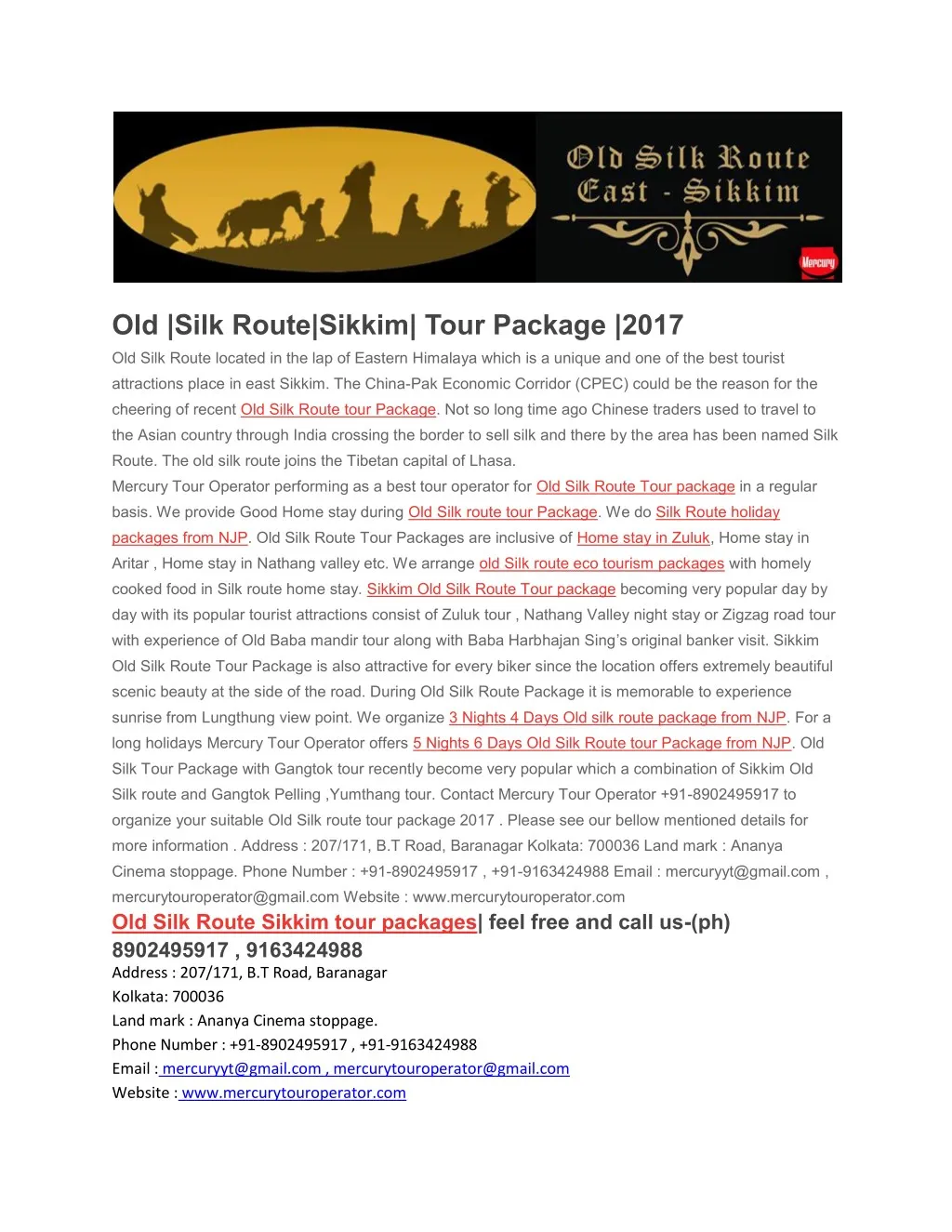 Ppt Old Silk Route Tour Package Powerpoint Presentation