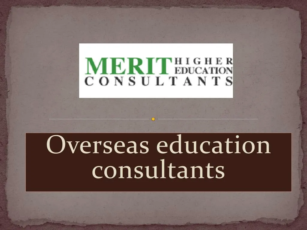 PPT Overseas education consultants PowerPoint Presentation, free