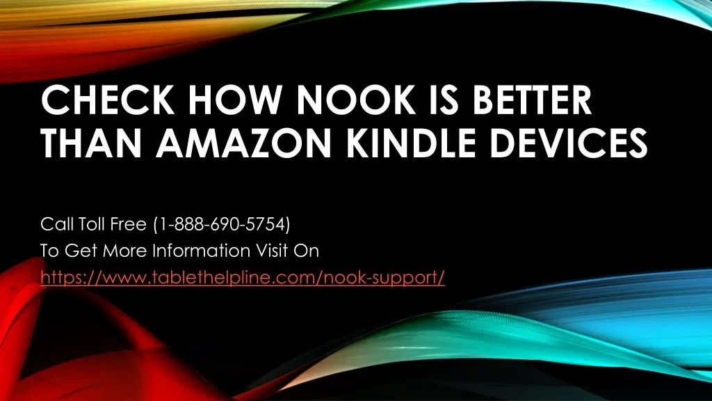 check how nook is better than amazon kindle devices n.