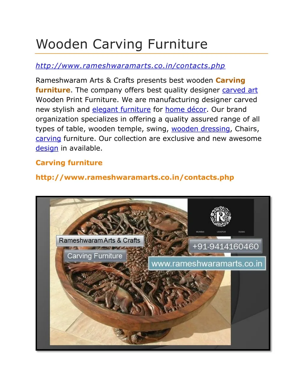 wooden carving furniture n.