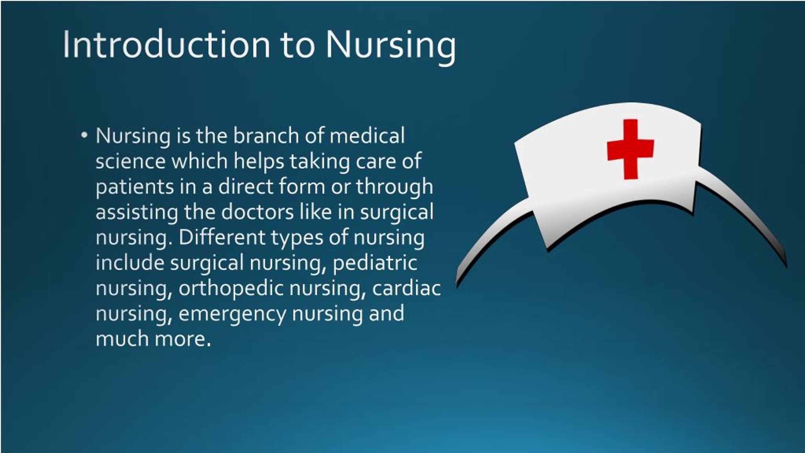 how to start an introduction for an assignment in nursing