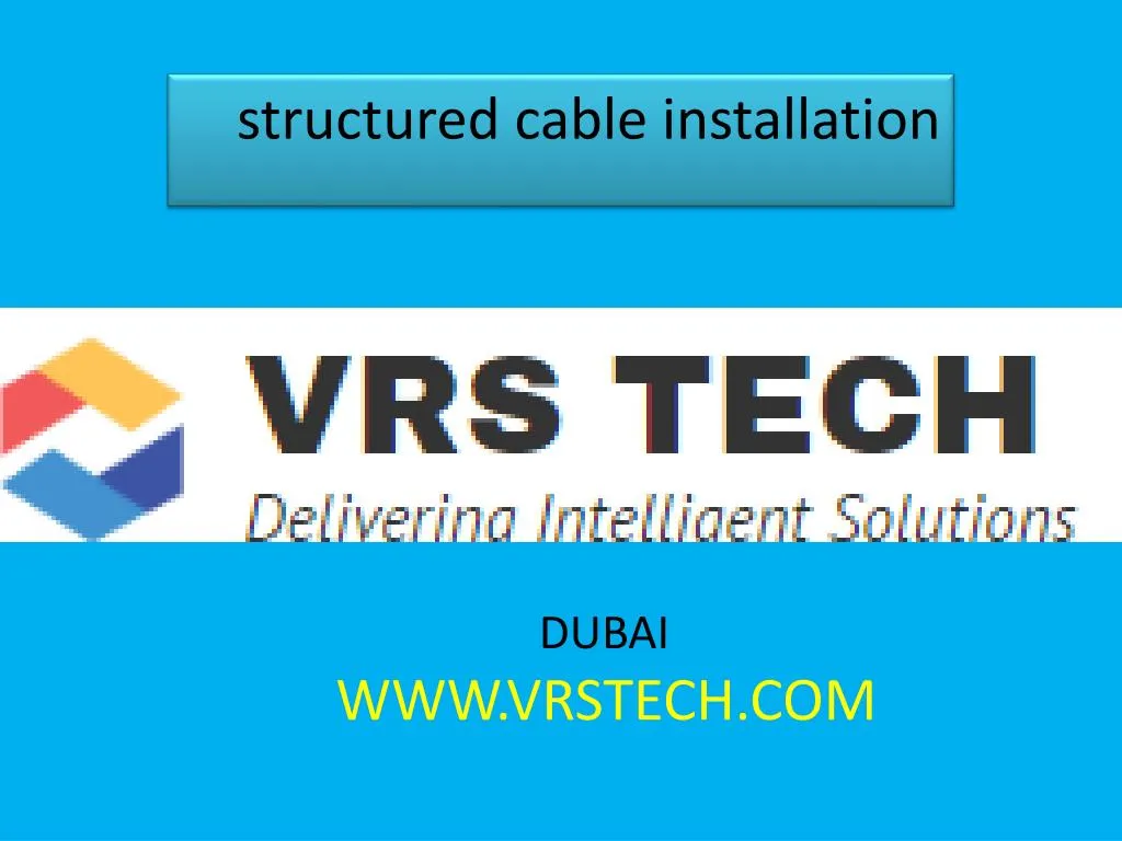 structured cable installation n.