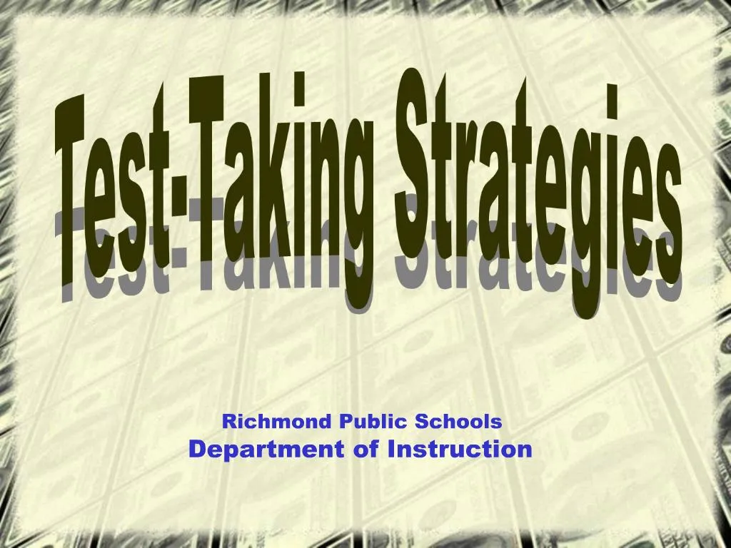 PPT - Test-Taking Strategies PowerPoint Presentation, free download ...