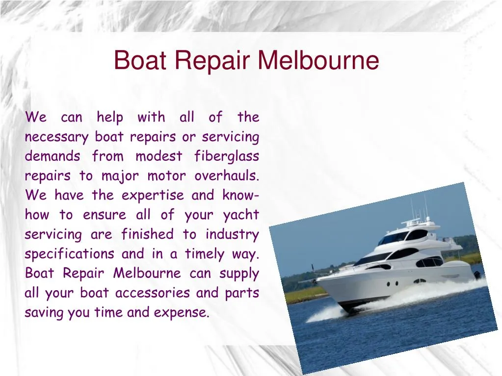boat repair melbourne n.