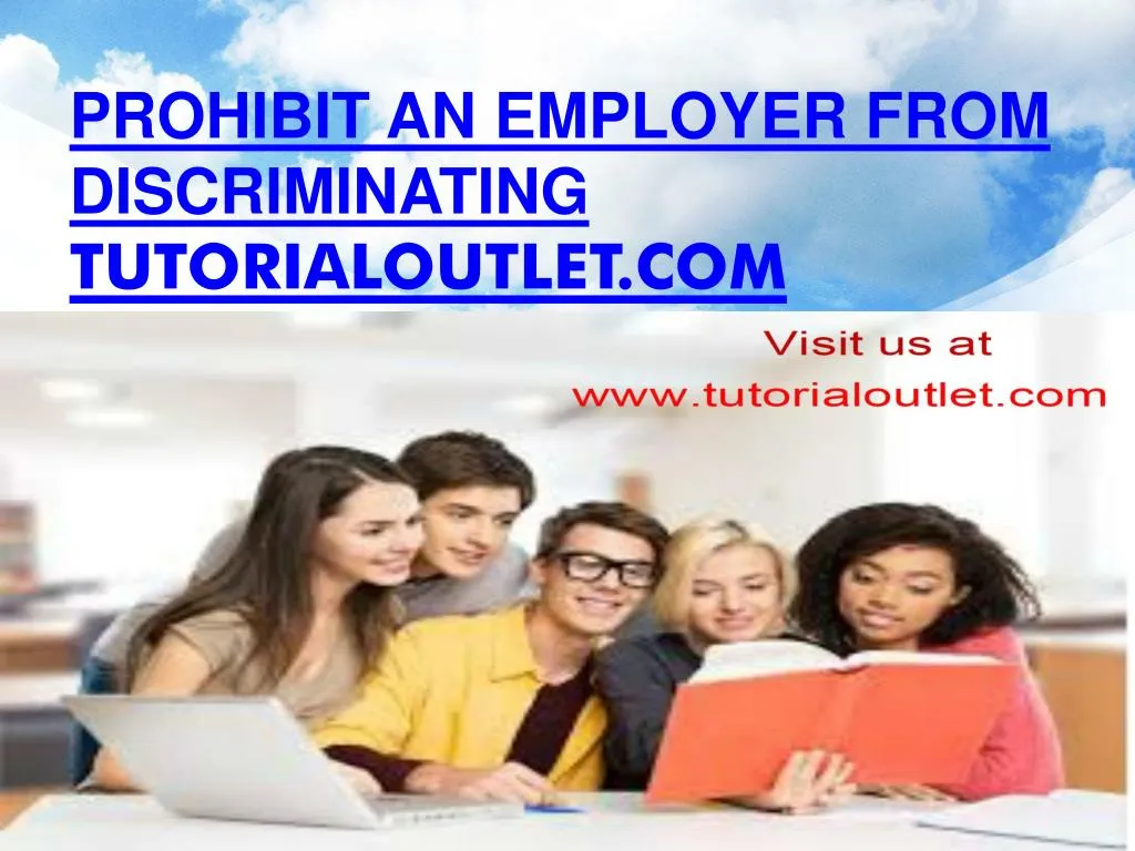 prohibit an employer from discriminating tutorialoutlet com n.
