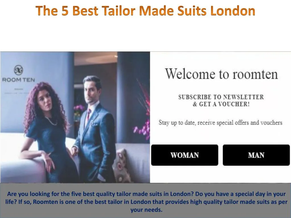 the 5 best tailor made suits london n.