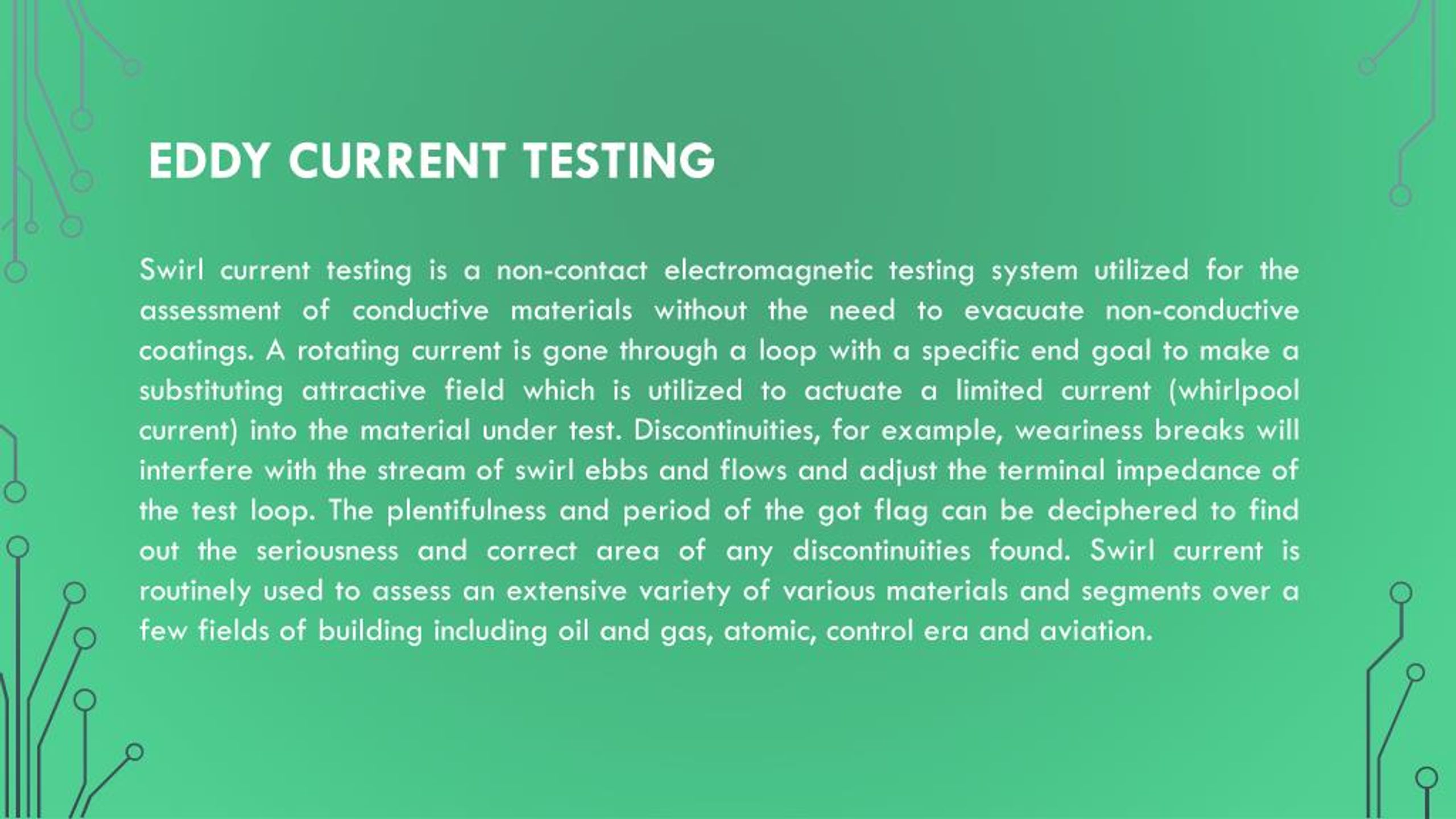 PPT What is Eddy Current Testing PowerPoint Presentation, free