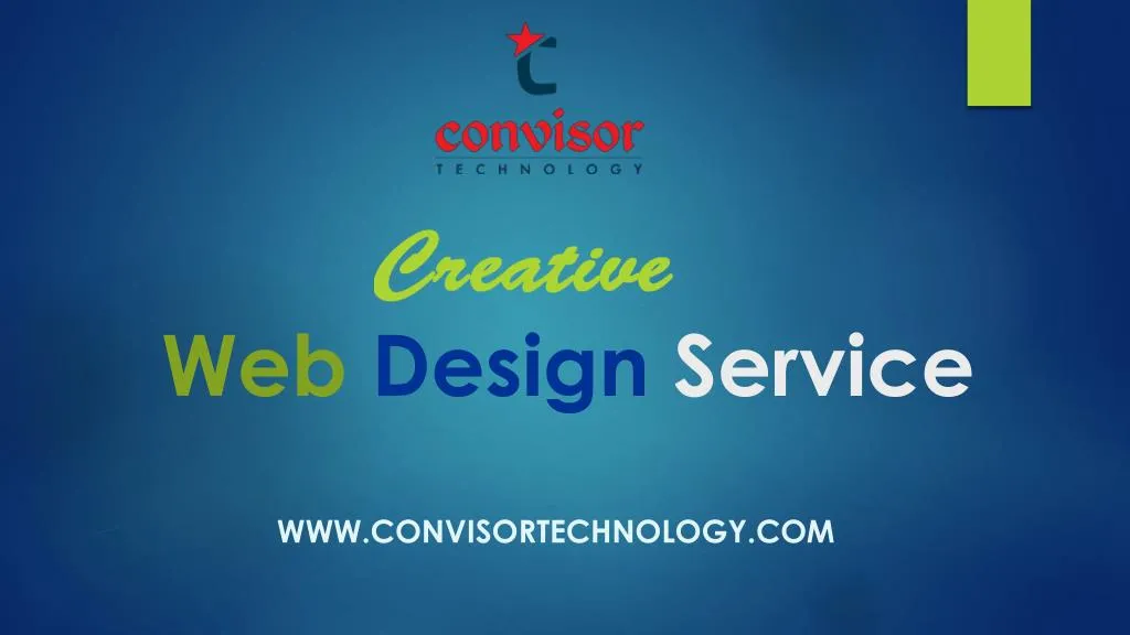 creative web design service n.