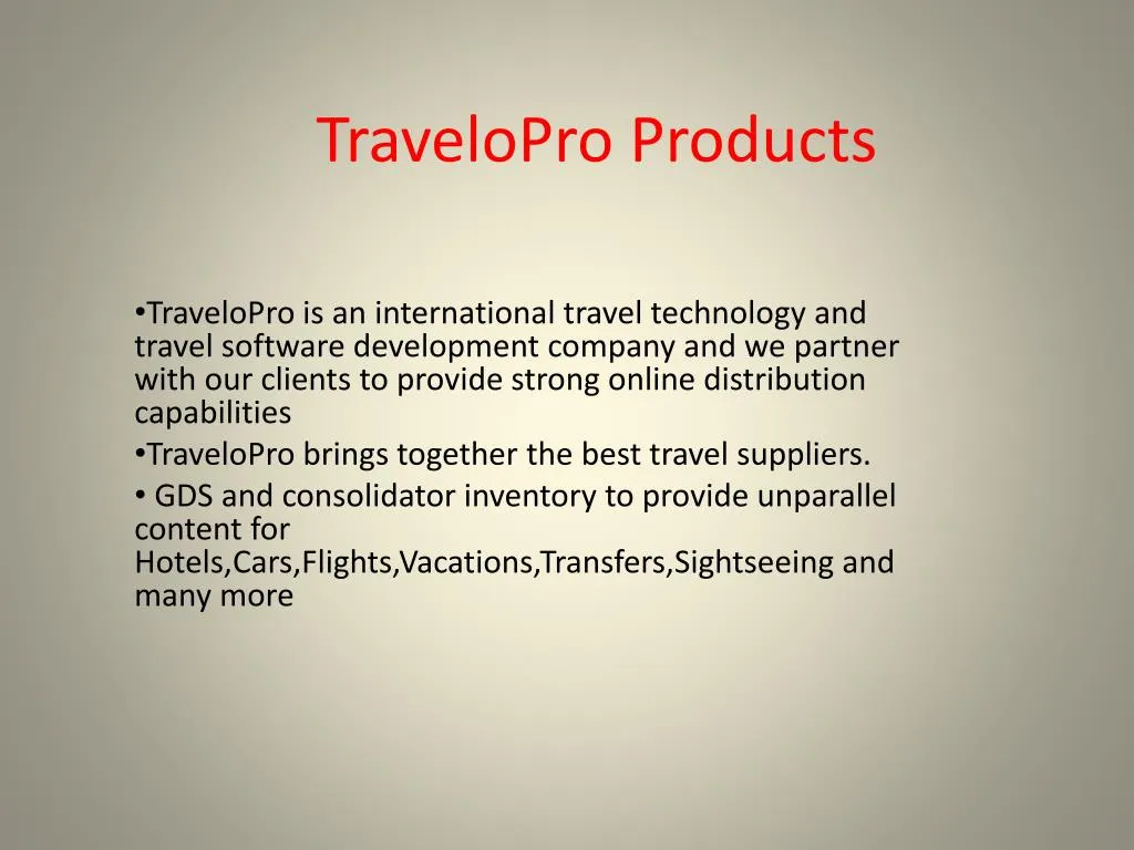 travelopro products n.