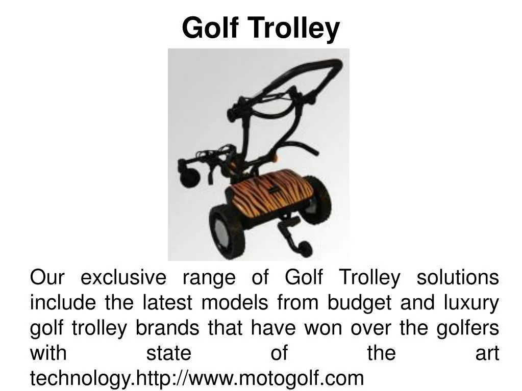 golf trolley n.