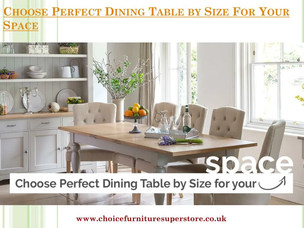 Ppt Choose Perfect Dining Table By Size For Your Space Powerpoint Presentation Id 7667235