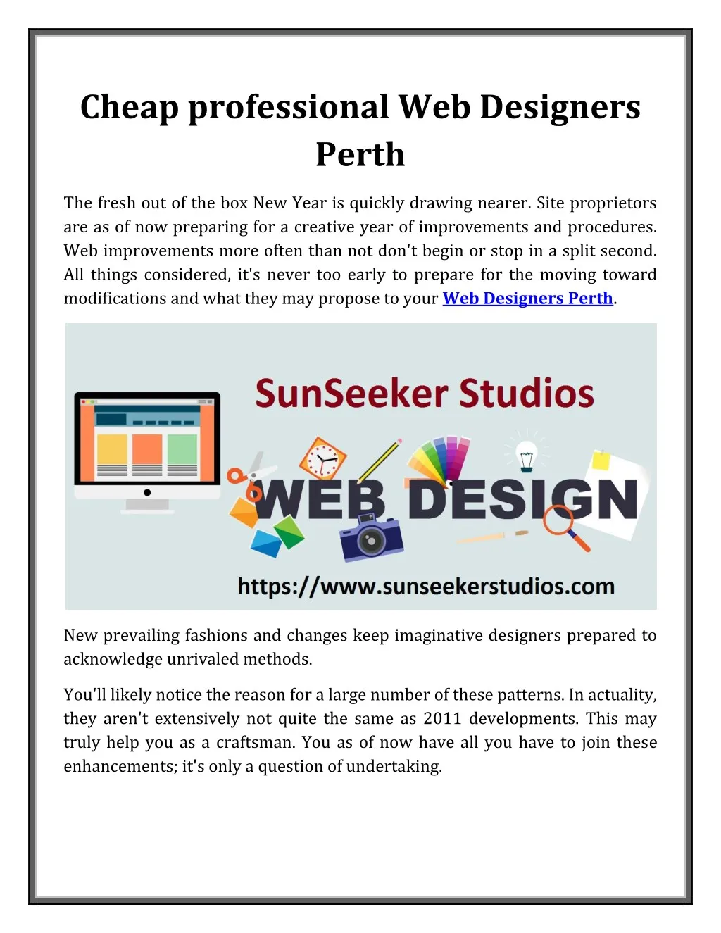 cheap professional web designers perth n.