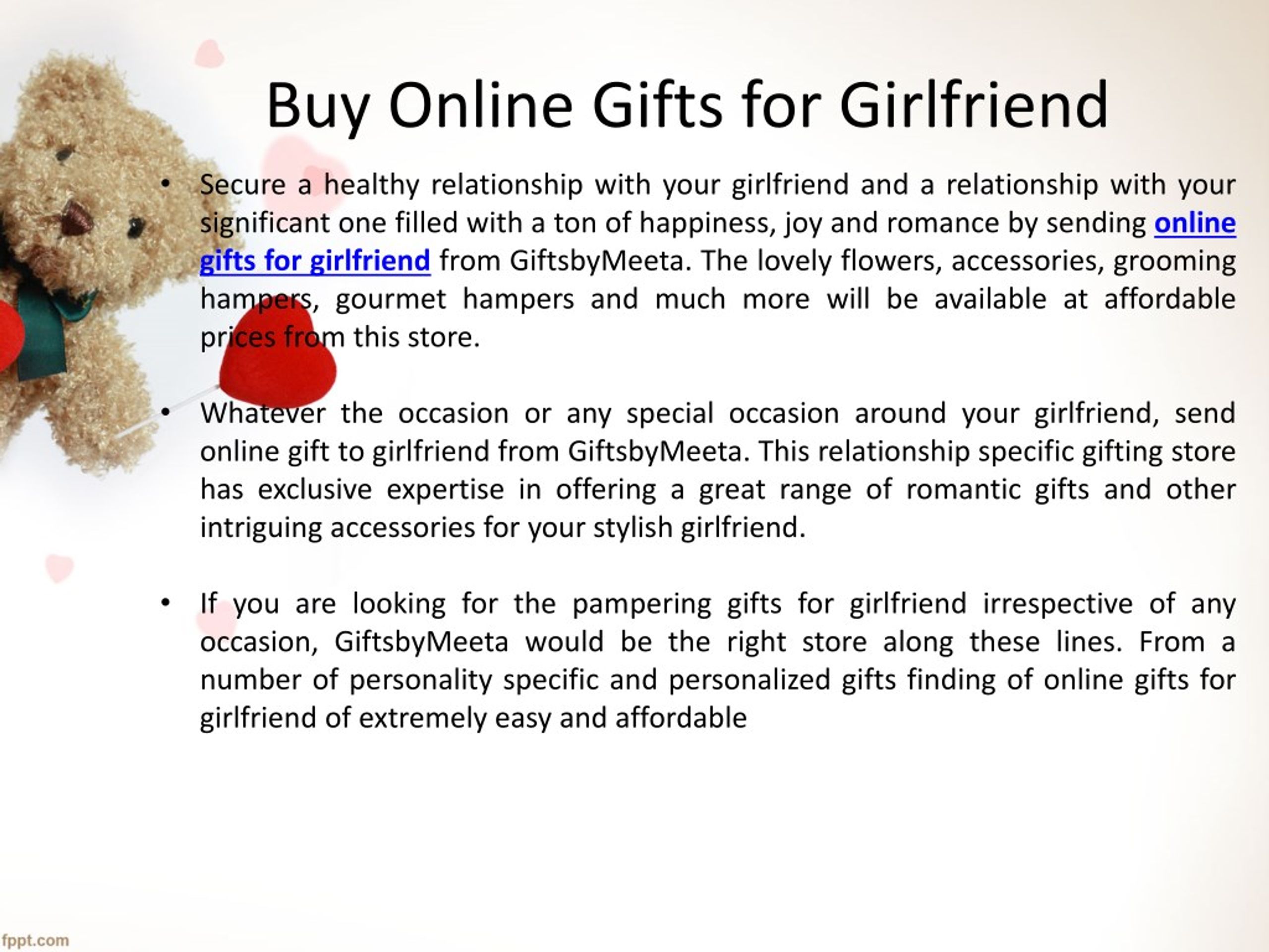 Send Online Gift for Girlfriend with Same Day Delivery - MyFlowerTree
