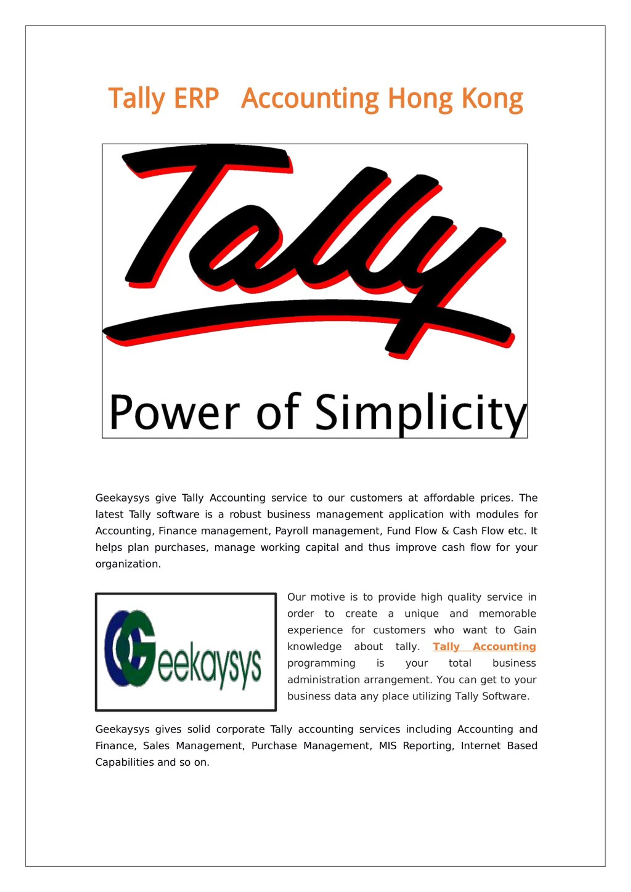 tally presentation pdf free download