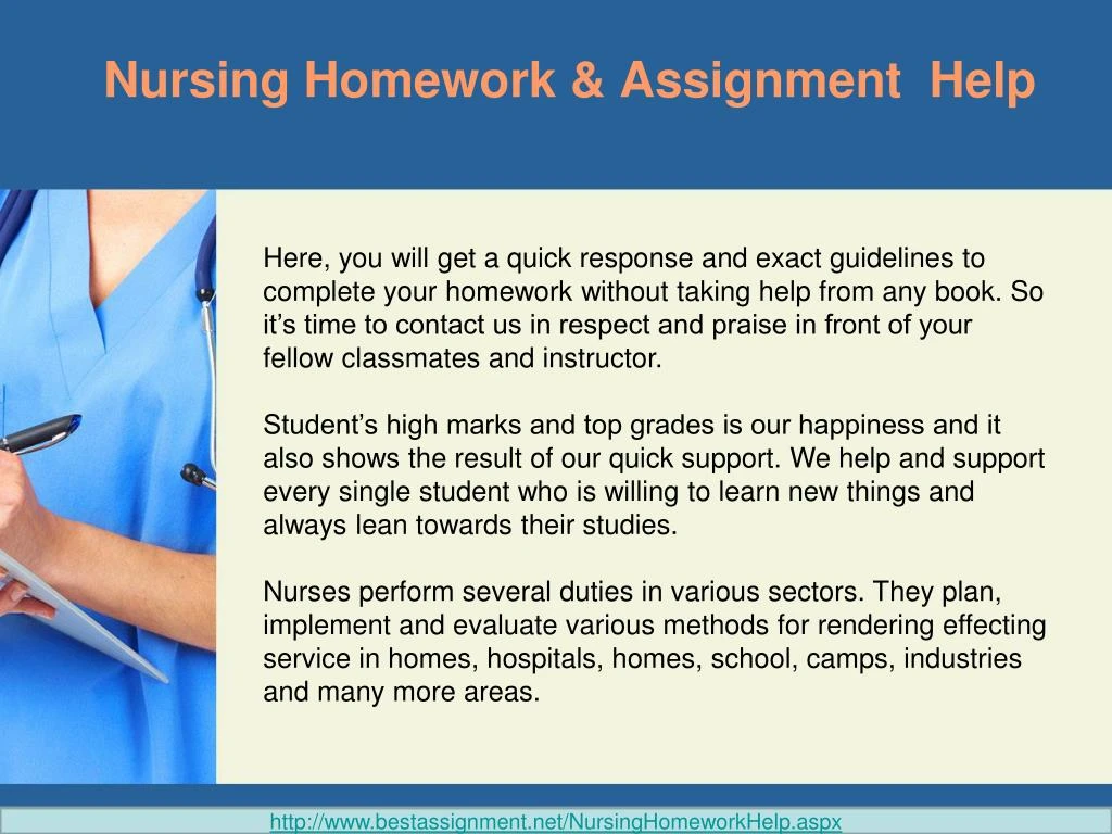 nursing school homework help