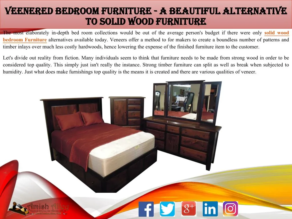 Ppt Veenered Bedroom Furniture A Beautiful Alternative