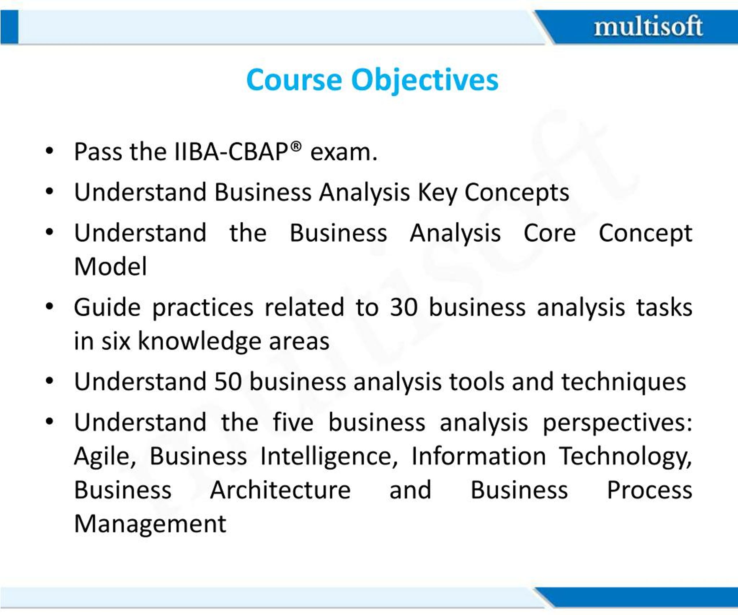 CBAP Certification Questions