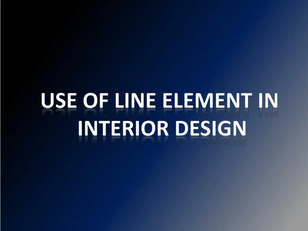 use of line element in interior design n.