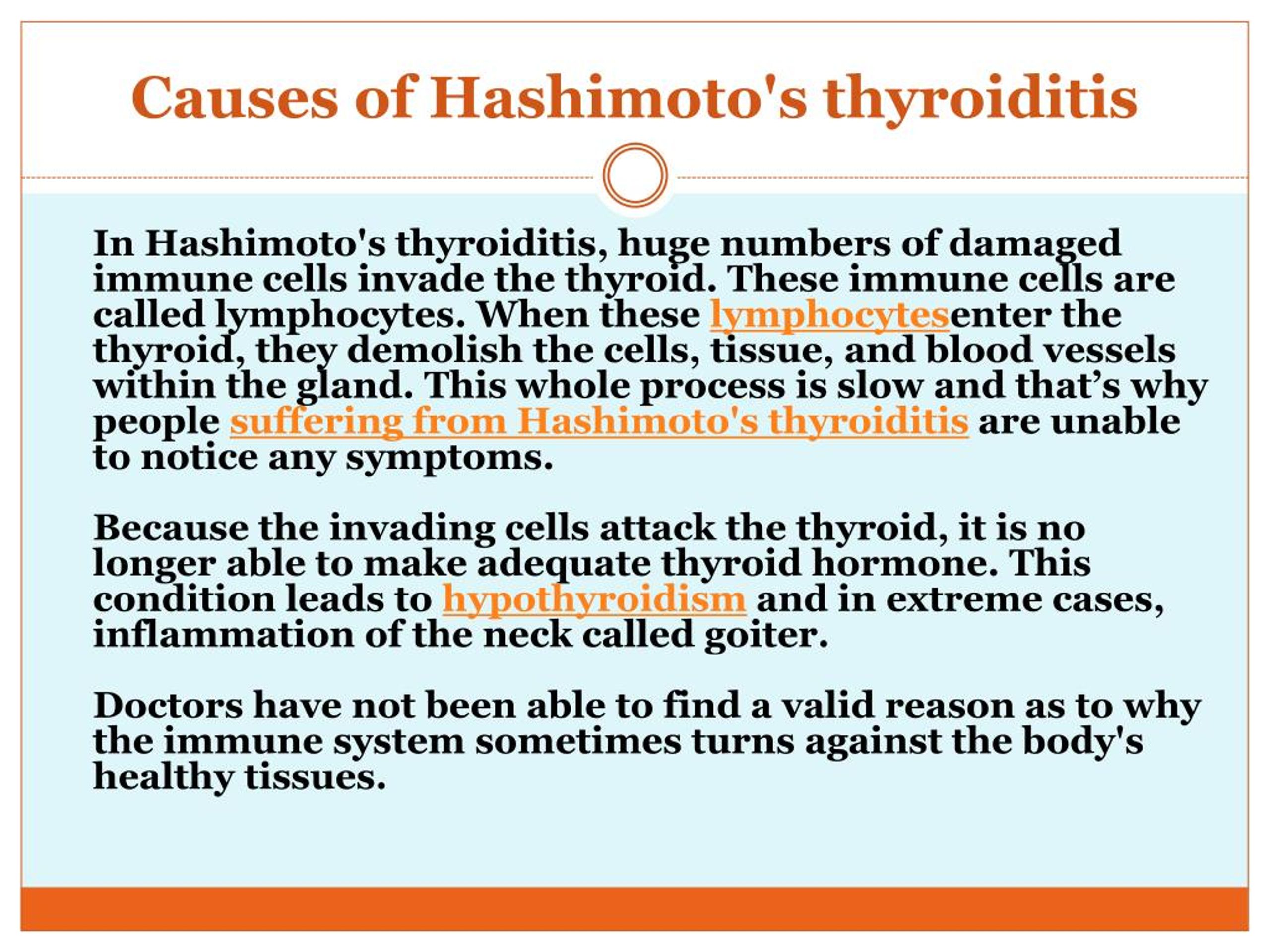 PPT - Hashimoto s thyroiditis The most common form of 