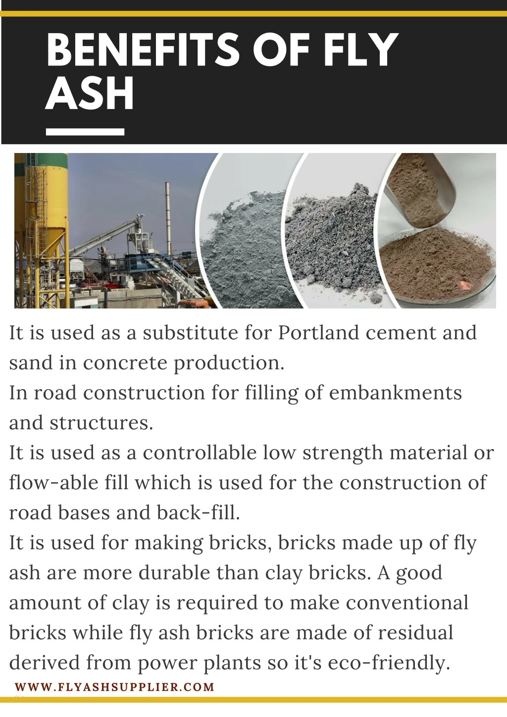 PPT Benefits of fly Ash in Cement and Concrete Industries Across the