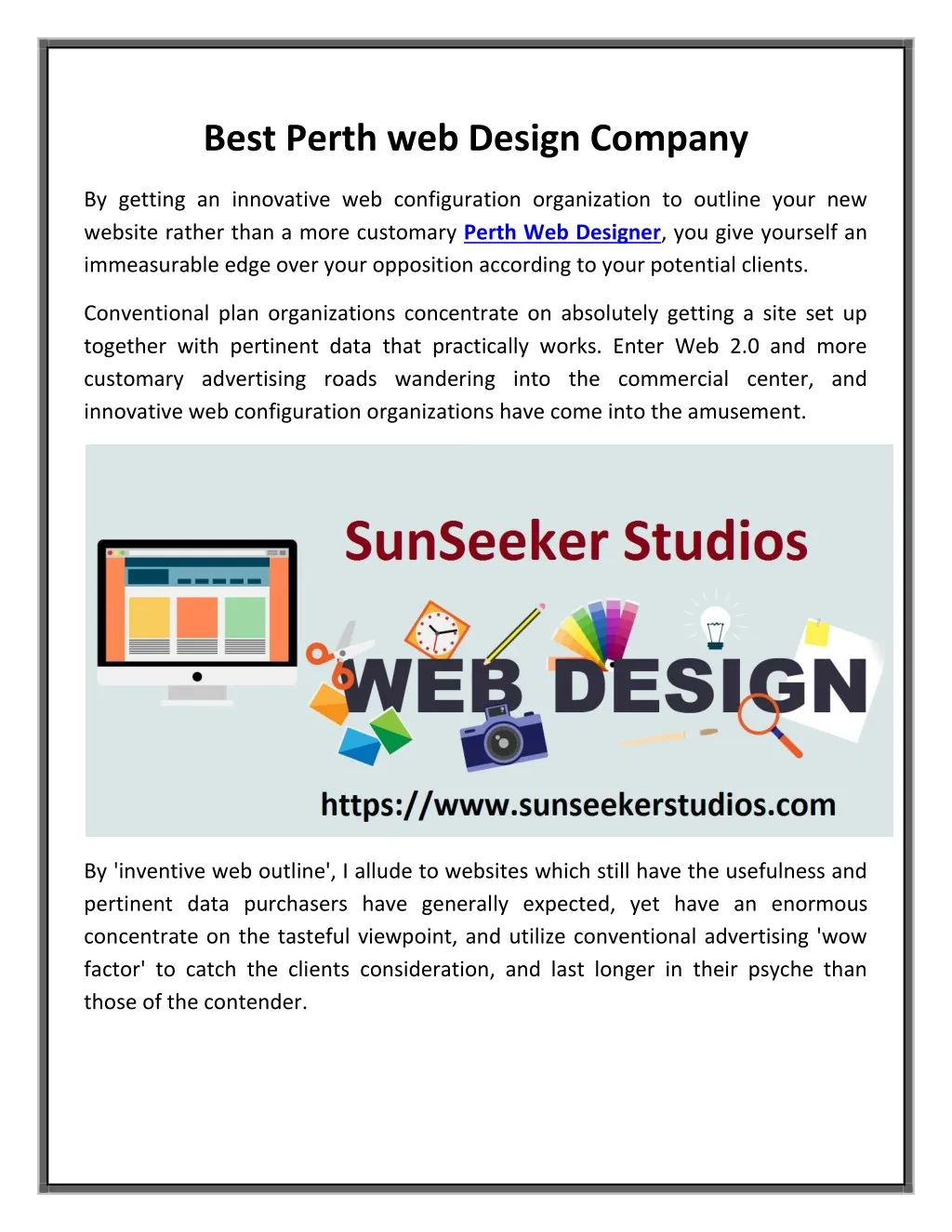 best perth web design company n.