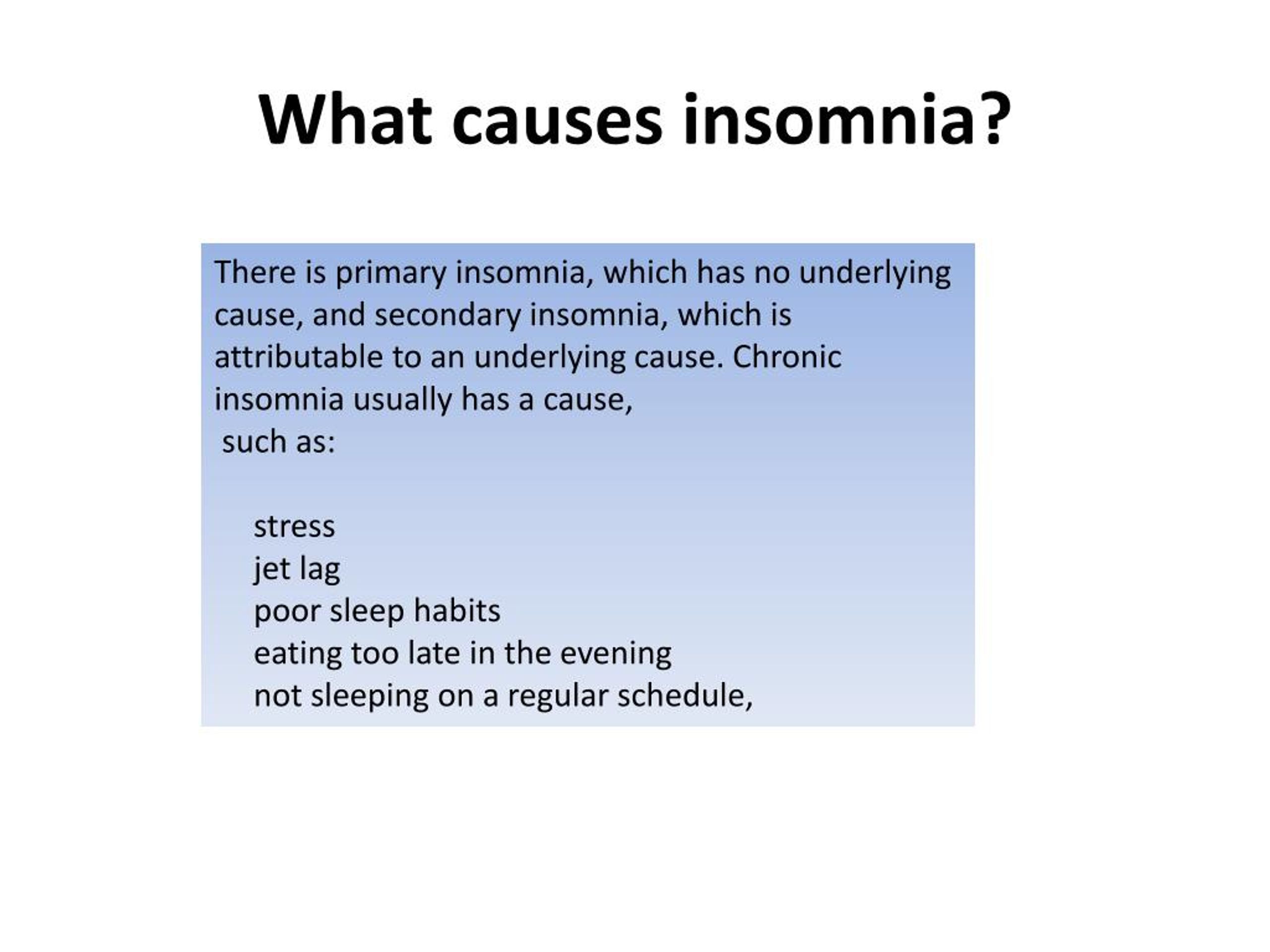 clinical insomnia definition