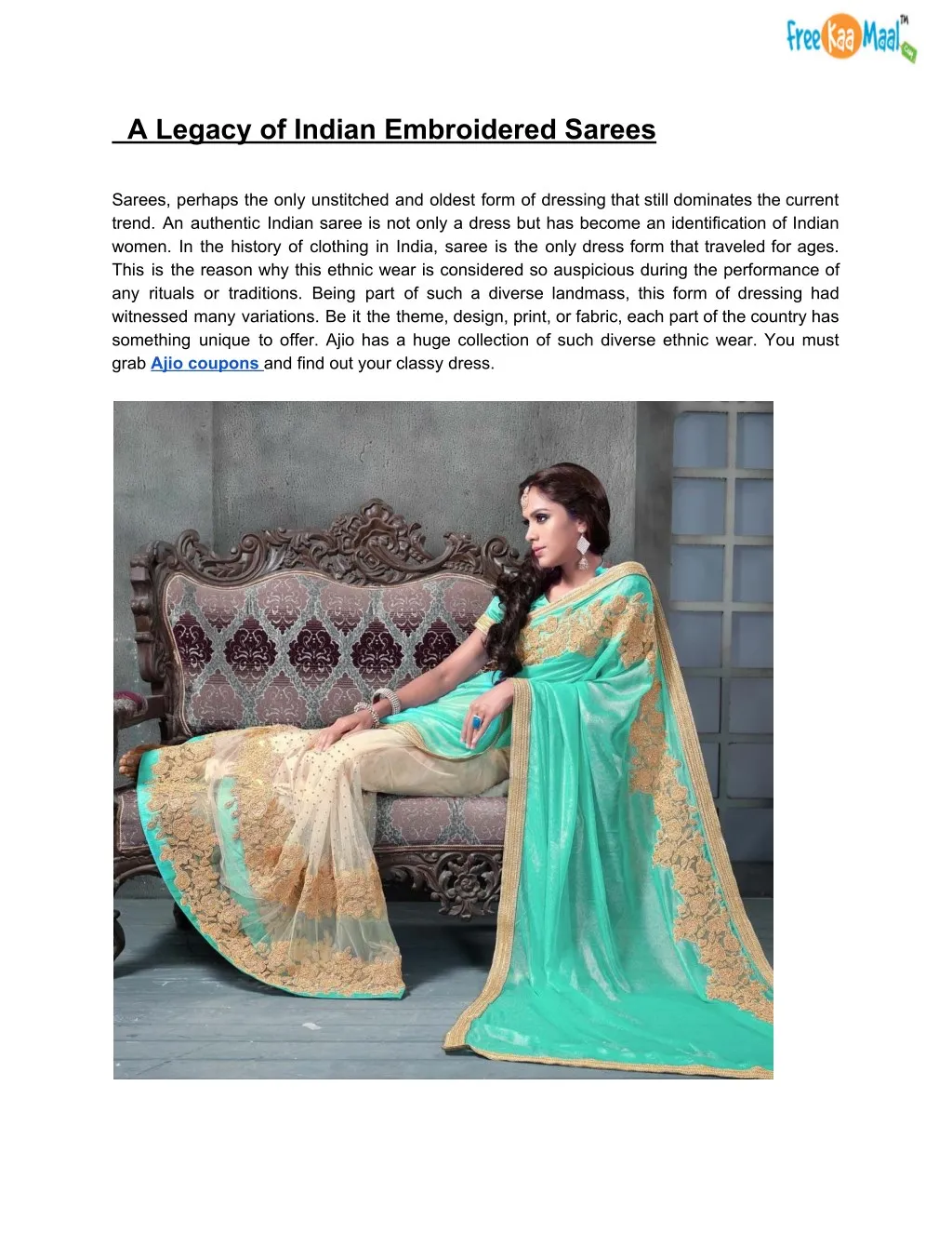 a legacy of indian embroidered sarees n.