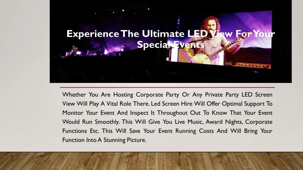 experience the ultimate led view for your special events n.