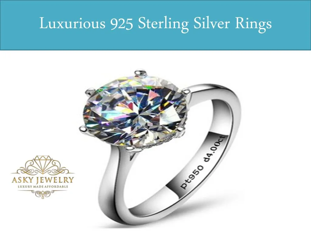 luxurious 925 sterling silver rings n.