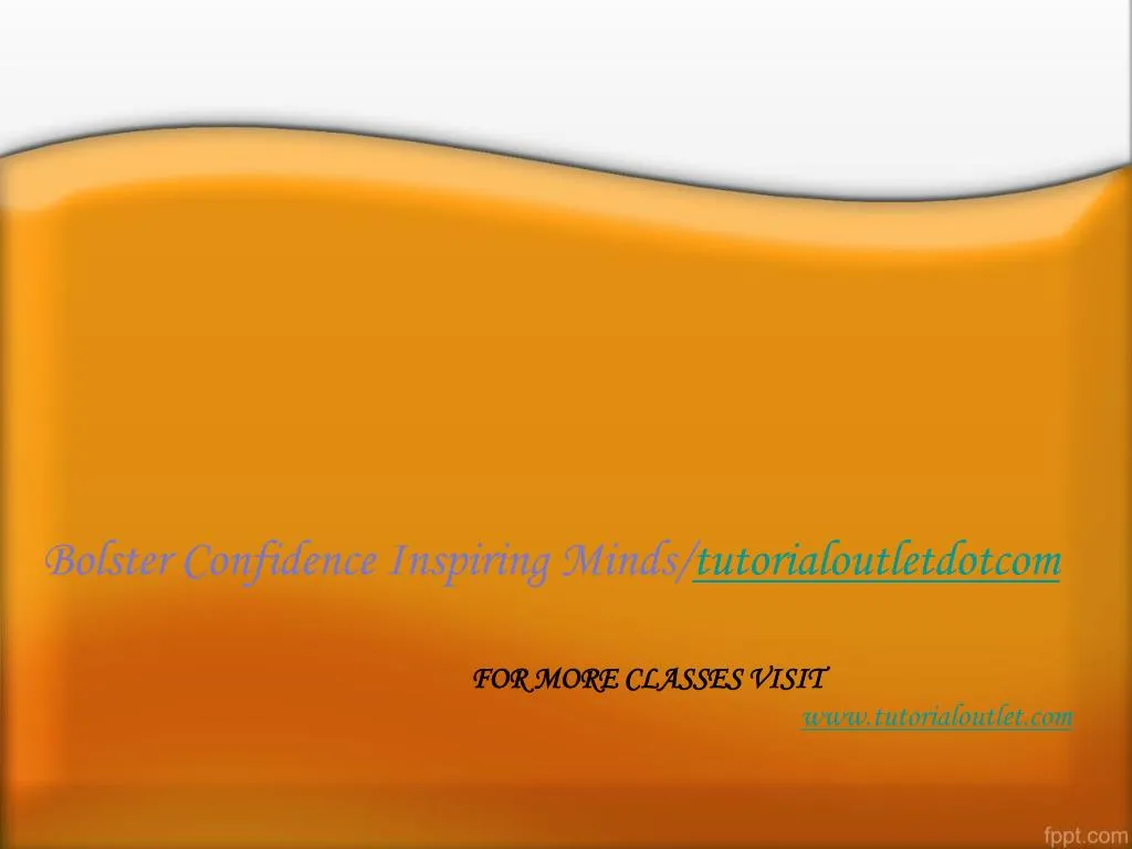 PPT Bolster Confidence Inspiring