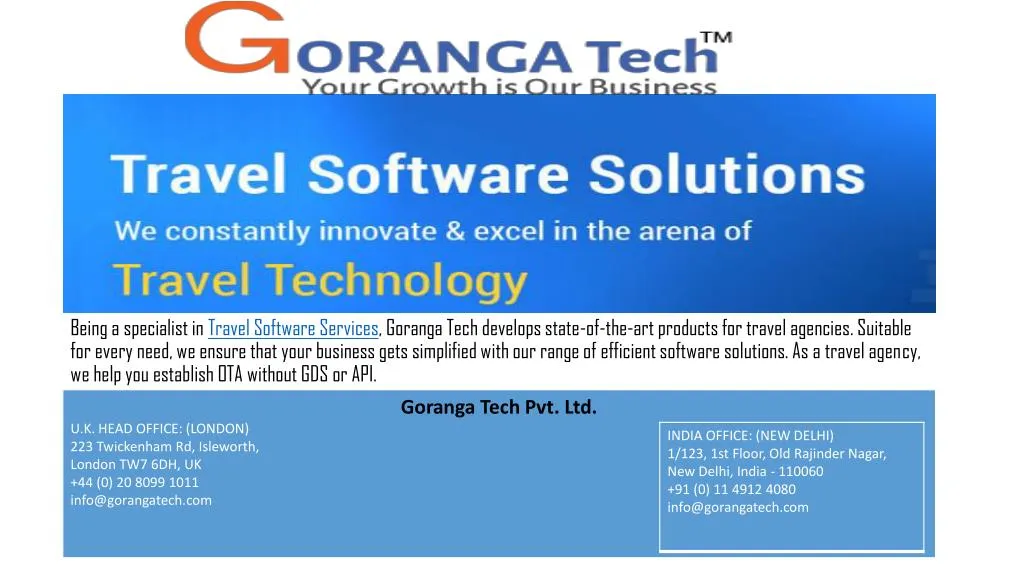 being a specialist in travel software s ervices n.