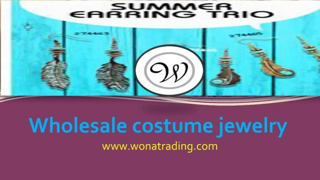 wholesale costume jewelry n.