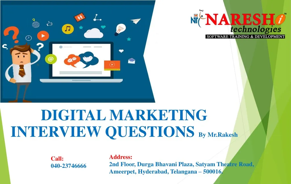 digital marketing manager interview presentation