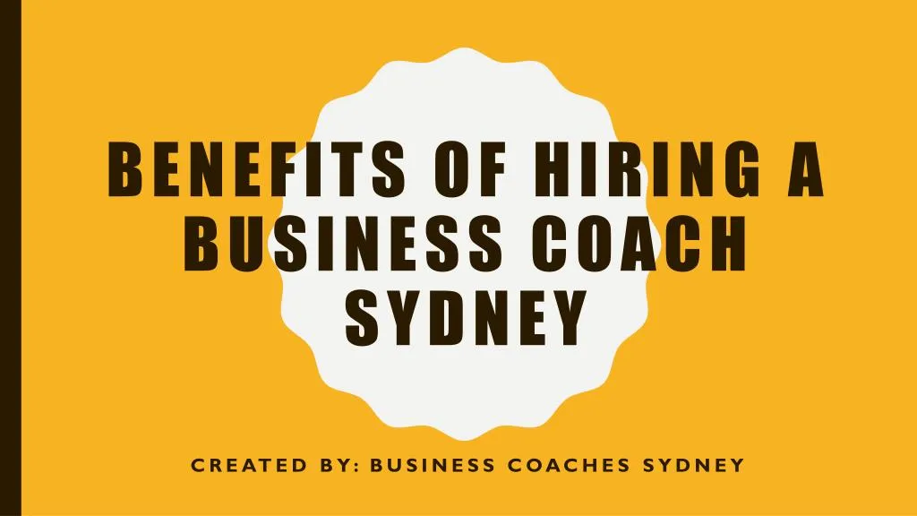 benefits of hiring a business coach sydney n.