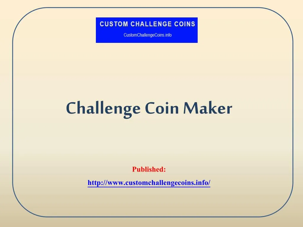 Design Your Challege Coins
