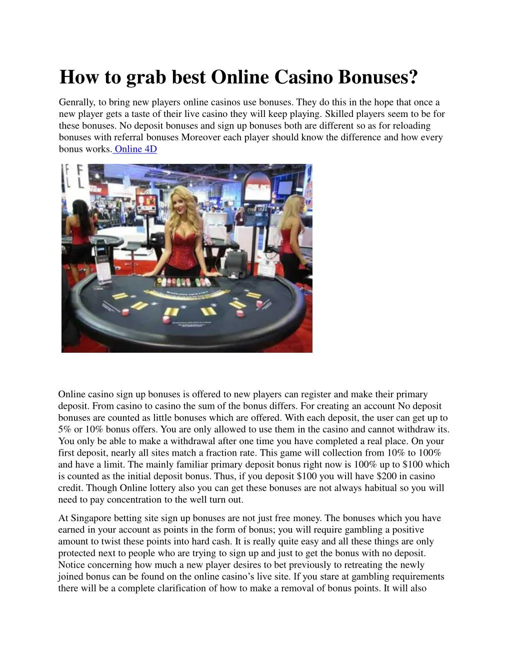 how to grab best online casino bonuses n.