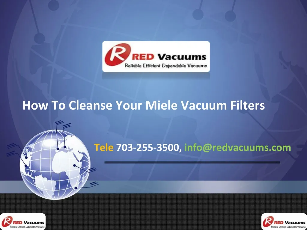 how to cleanse your miele vacuum filters n.