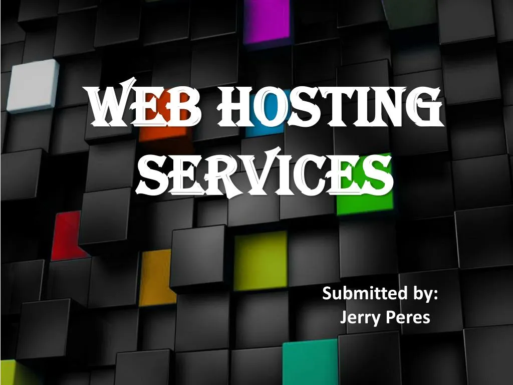 web hosting services n.