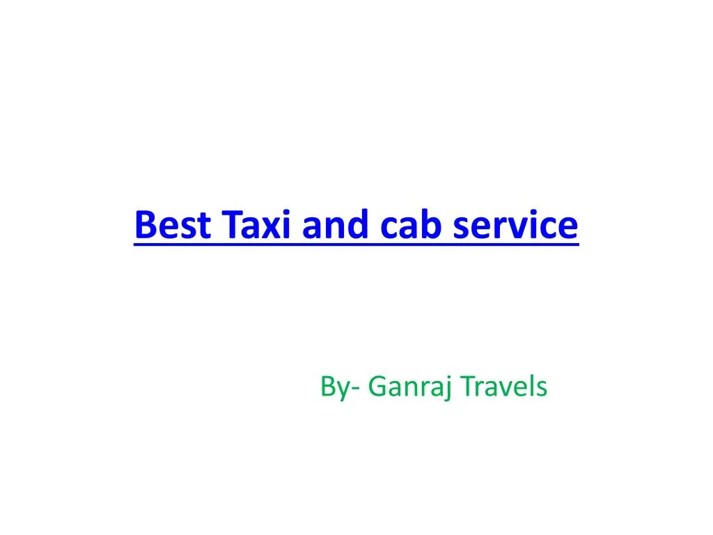 best taxi and cab service n.