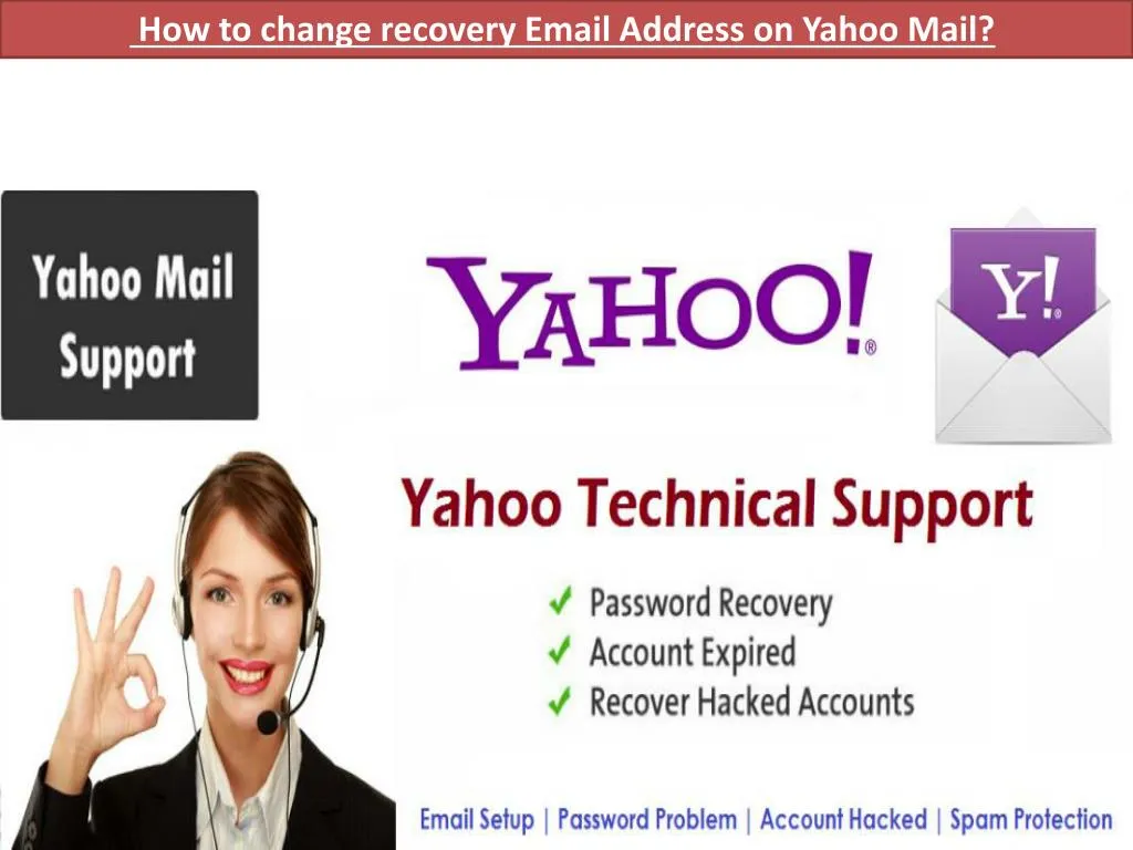 change recovery email address yahoo