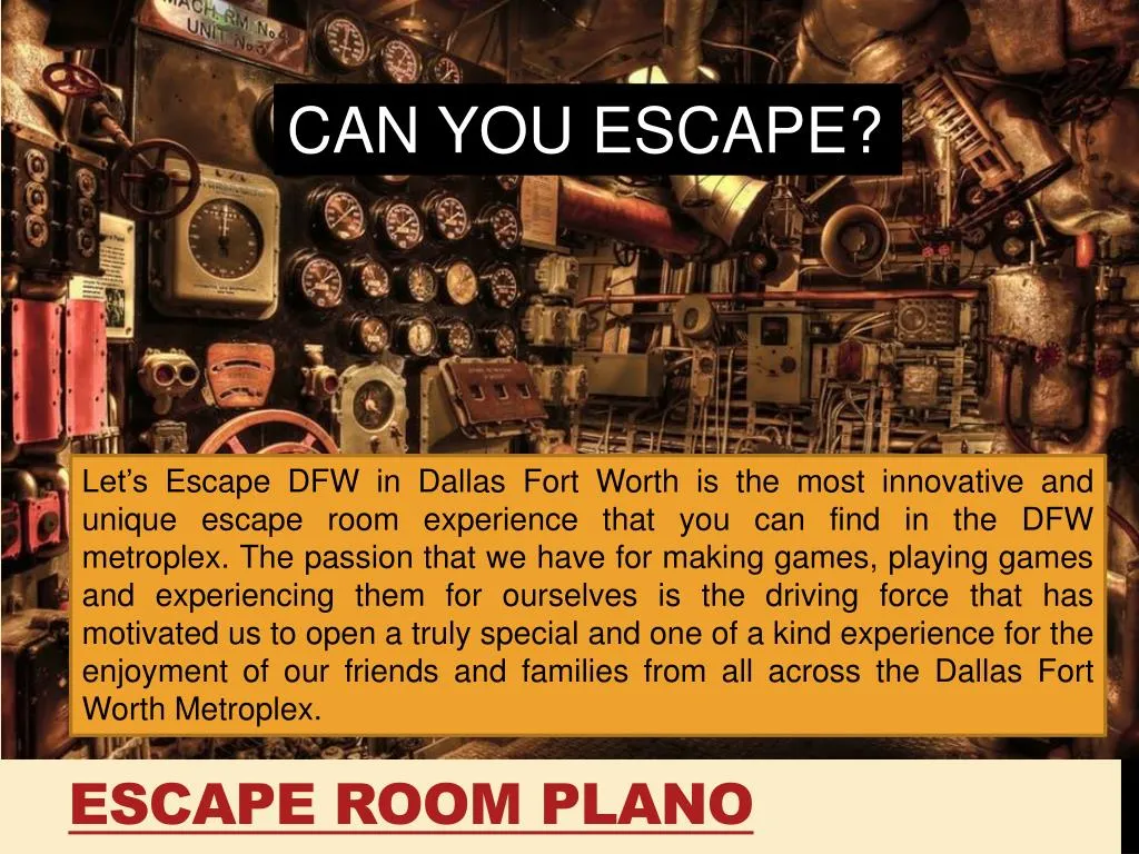 escape room plano n.