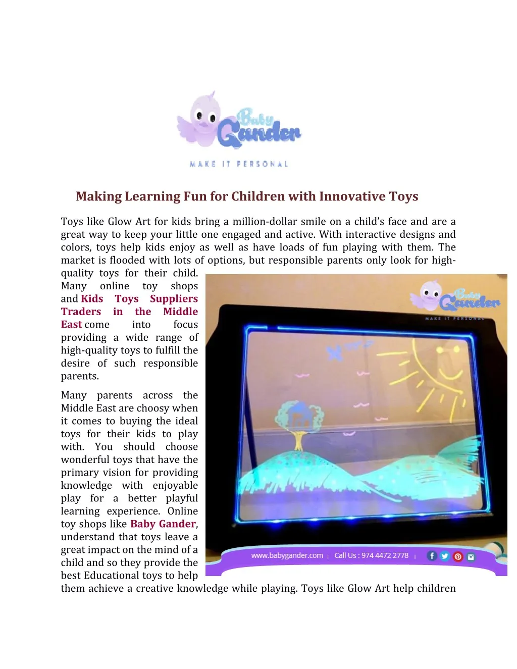 making learning fun for children with innovative n.