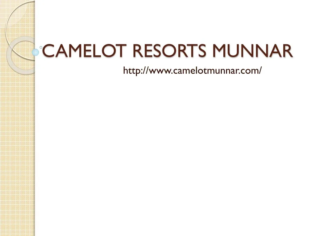 camelot resorts munnar n.