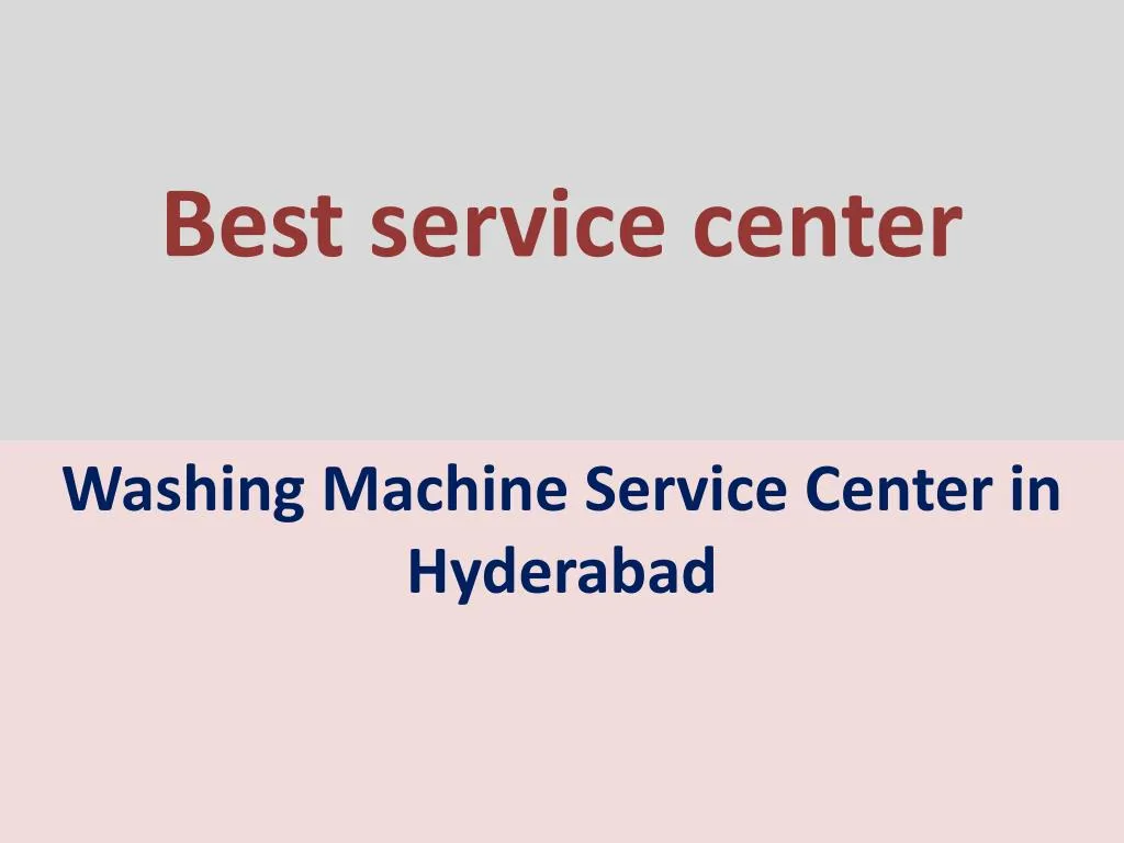 best service center n.